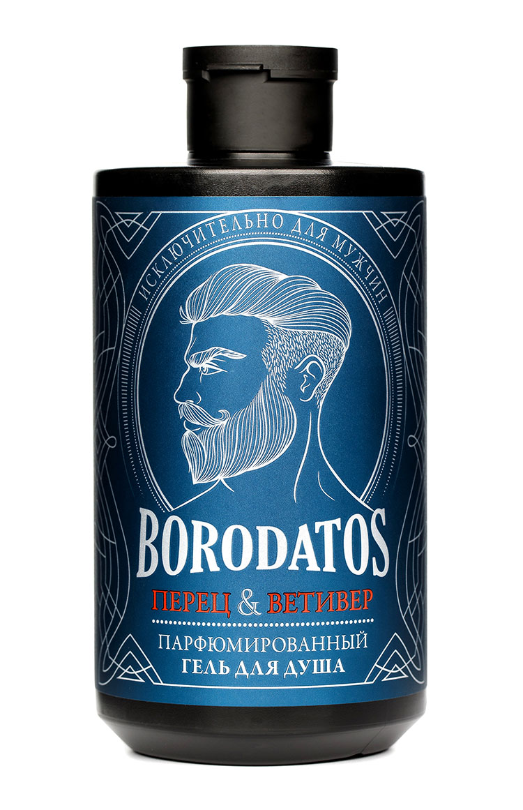 Парфюмированный гель для душа Перец, Ветивер Borodatos