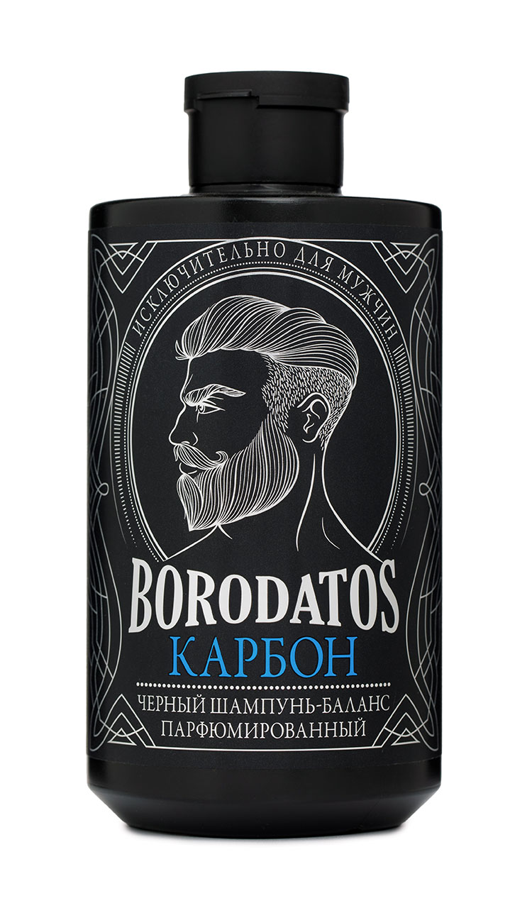 Черный шампунь-баланс Карбон Borodatos